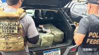 Policia Federal e Receita prendem duas pessoas com carga milionária de contrabando