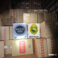 BPFRON E FICCO apreendem caminhão carregado com 30 mil pacotes de cigarros contrabandeados em Mercedes