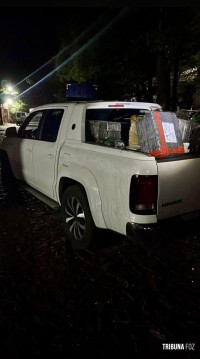 PM apreende 8.676 Kg de maconha escondida em carreta e caminhonete durante a madrugada