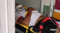 Motociclista fica gravemente ferido após acidente de trânsito na Av. Jules Rimet