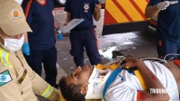 Motociclista fica gravemente ferido após acidente de trânsito na Av. Jules Rimet