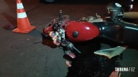 Motociclista de 18 anos fica gravemente ferida após colisão no Bairro Campos do Iguaçu