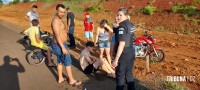 Dois motociclistas são socorridos pelo Siate após colisão na "Pista do Grau"