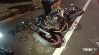 Motociclista fica gravemente ferido após colisão na Rua Xavier da Silva