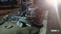 Motociclista fica gravemente ferido após colisão na Rua Xavier da Silva