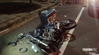 Motociclista fica gravemente ferido após colisão na Rua Xavier da Silva