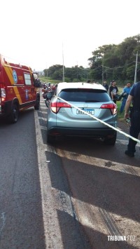 Motociclista paraguaio morre após colisão na BR-277 em Foz do Iguaçu 