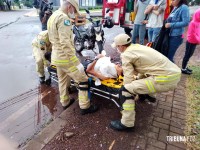 Siate socorre motociclista idoso após acidente na região da Vila A