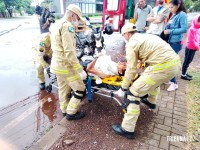 Siate socorre motociclista idoso após acidente na região da Vila A