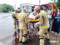 Siate socorre motociclista idoso após acidente na região da Vila A