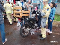 Siate socorre motociclista idoso após acidente na região da Vila A