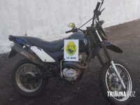 Policia Militar recupera motocicleta furtada no Bairro Vila A