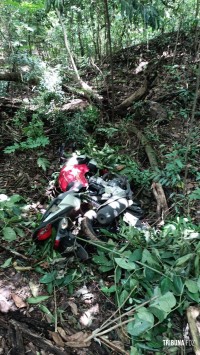 Guarda Municipal apreende moto furtada escondida em matagal na Vila Maracanã