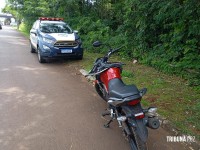 Guarda Municipal apreende moto furtada escondida em matagal na Vila Maracanã