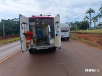 Siate socorre motociclista após colisão na Av. das Cataratas