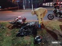 Soldado do Exército morre após colidir moto contra um poste na Av. JK 