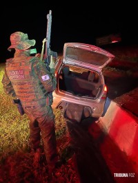 BPFRON recupera em São Miguel do Iguaçu, veículo roubado em Santa Terezinha de Itaipu