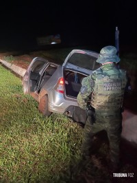 BPFRON recupera em São Miguel do Iguaçu, veículo roubado em Santa Terezinha de Itaipu