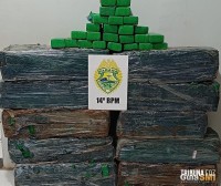 Polícia Militar apreende cerca de 200 Kg de maconha em São Miguel do Iguaçu