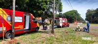 Siate socorre duas vítimas após motociclista colidir contra um poste da área rural de Foz