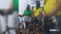 Policia recupera bicicleta furtada na paróquia San Blas em Ciudad Del Este e prende duas pessoas