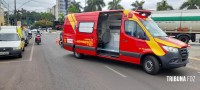 Motociclista é socorrido pelo Siate após colisão no Boicy