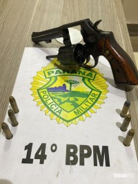 Polícia Militar apreende revolver 38 na cidade de Medianeira