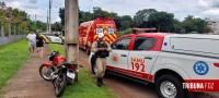 Motociclista fica ferido após colisão com Jeep no Bairro Vila Yolanda