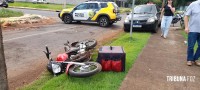 Motociclista fica ferido após colisão com Jeep no Bairro Vila Yolanda