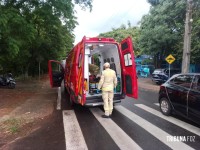 Motociclista é socorrido pelo Siate na Vila Yolanda