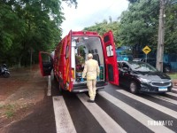 Motociclista é socorrido pelo Siate na Vila Yolanda