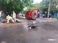 Motociclista é socorrido pelo Siate na Vila Yolanda