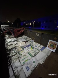 Policia Federal apreende uma tonelada de maconha em Céu Azul