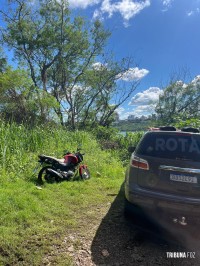 Polícia Militar recupera motocicleta furtada o Jardim Jupira