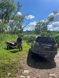 Polícia Militar recupera motocicleta furtada o Jardim Jupira