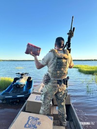 Policia Federal apreende embarcação com cocaína no Lago de Itaipu