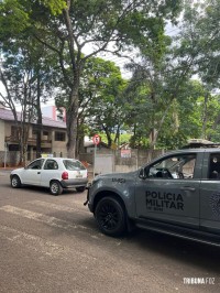 Militares da ROTAM recuperam carro furtado no Shopping Cataratas JL