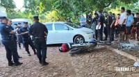 Um assaltante morto e outro preso diz "é um trabalho perigoso" em Minga Guazú, no Paraguai