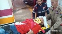 Motociclista é socorrido pelo Siate após queda no Porto Meira