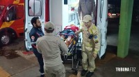 Motociclista é socorrido pelo Siate após queda no Porto Meira
