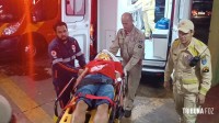 Motociclista é socorrido pelo Siate após queda no Porto Meira