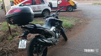 Motociclista é socorrido pelo Siate após colisão na Av. Das Cataratas