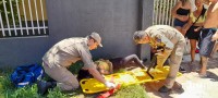 Siate socorre duas passageiras após colisão entre dois veículos no Jardim das Flores