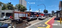 Principio de incêndio no Restaurante Bona Trattoria mobiliza o Corpo de Bombeiros de Foz do Iguaçu