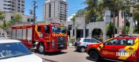 Principio de incêndio no Restaurante Bona Trattoria mobiliza o Corpo de Bombeiros de Foz do Iguaçu