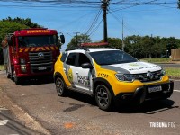 Siate socorre pai e filho após veículo colidir contra um poste na Vila A