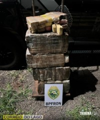 BPFron apreende 115,4 Kg de maconha no distrito Sub-Sede em Santa Helena