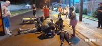 Siate socorre duas vítimas após colisão de duas motos no Jardim São Paulo