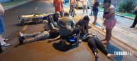 Siate socorre duas vítimas após colisão de duas motos no Jardim São Paulo