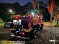 Corpo de Bombeiros busca por homem desaparecido no Balneário Terra das Águas, em Santa Helena